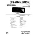 Sony CFS-W445L, CFS-W456L Service Manual