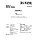 Sony CFS-W450L (serv.man2) Service Manual