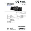 Sony CFS-W450L Service Manual