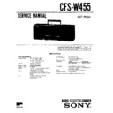 cfs-w455 service manual