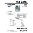 chc-cl5md, hcd-cl5md service manual
