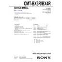 Sony CMT-BX3R, CMT-BX4R Service Manual