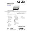 cmt-bx5, hcd-cbx5 service manual