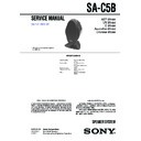 Sony CMT-C5, SA-C5B Service Manual