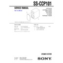 Sony CMT-CP101, CMT-CP101K, SS-CCP101 Service Manual