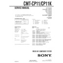 Sony CMT-CP11, CMT-CP11K Service Manual