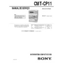 Sony CMT-CP11 Service Manual