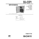Sony CMT-CP1K, SS-CCP1 Service Manual