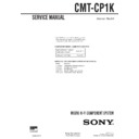 Sony CMT-CP1K Service Manual