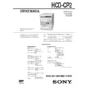 Sony CMT-CP2W, HCD-CP2 Service Manual