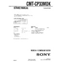 Sony CMT-CP33MDK Service Manual