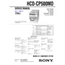 Sony CMT-CP500MD, HCD-CP500MD Service Manual