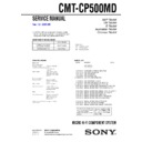 Sony CMT-CP500MD Service Manual