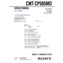 Sony CMT-CP505MD Service Manual