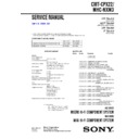 Sony CMT-CPX22, MHC-NXM3 Service Manual