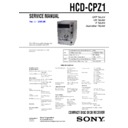 Sony CMT-CPZ1, HCD-CPZ1 Service Manual