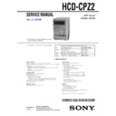 Sony CMT-CPZ2, HCD-CPZ2 Service Manual