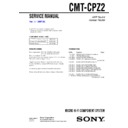 Sony CMT-CPZ2 Service Manual