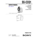 Sony CMT-CQ1, SS-CCQ1 Service Manual