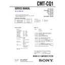 Sony CMT-CQ1 Service Manual