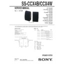 Sony CMT-CX4IP, CMT-CX5BIP, CMT-CX5IP, SS-CCX4B, SS-CCX4W, WHG-CX5IP Service Manual