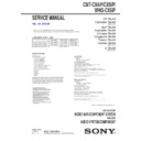 Sony CMT-CX4IP, CMT-CX5IP, WHG-CX5IP Service Manual