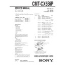 Sony CMT-CX5BIP Service Manual