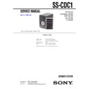 Sony CMT-DC1, CMT-DC1K, SS-CDC1 Service Manual