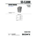 Sony CMT-DC500MD, SS-CJ300 Service Manual