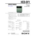 Sony CMT-DF1, HCD-DF1 Service Manual