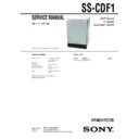 Sony CMT-DF1, SS-CDF1 Service Manual