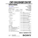 Sony CMT-DH3, CMT-DH5BT, CMT-DH7BT Service Manual