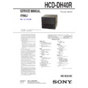 Sony CMT-DH40R, HCD-DH40R Service Manual