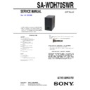 Sony CMT-DH70SWR, SA-WDH70SWR Service Manual