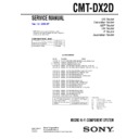 Sony CMT-DX2D Service Manual