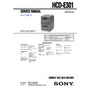 Sony CMT-E301, HCD-E301 Service Manual