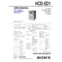 Sony CMT-ED1, HCD-ED1, HCD-ED1A (serv.man2) Service Manual
