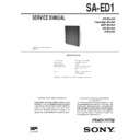 Sony CMT-ED1, SA-ED1 Service Manual
