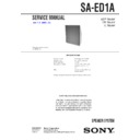 Sony CMT-ED1A, SA-ED1A (serv.man2) Service Manual