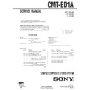Sony CMT-ED1A Service Manual