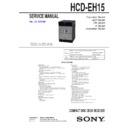 Sony CMT-EH15, HCD-EH15 Service Manual
