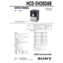 Sony CMT-EH20DAB, HCD-EH20DAB Service Manual