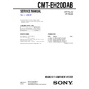 Sony CMT-EH20DAB Service Manual