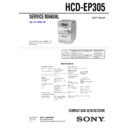 Sony CMT-EP305, HCD-EP305 Service Manual