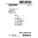 Sony CMT-EP315 Service Manual