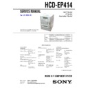 Sony CMT-EP414, HCD-EP414 Service Manual