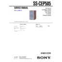 cmt-ep505, ss-cep505 service manual