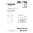 Sony CMT-EP707 Service Manual