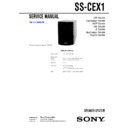 Sony CMT-EX1, SS-CEX1 Service Manual