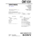 Sony CMT-EX1 Service Manual